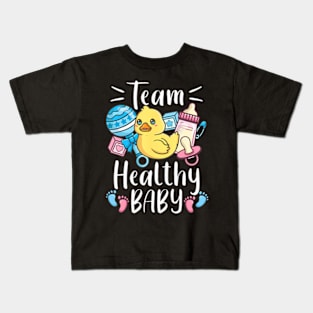 Gender Reveal Team Healthy Baby Kids T-Shirt